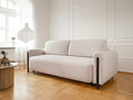 Canapea extensibila 3 locuri, ELTAP, SO-ARC-BL-18JAF, Arcadova, 244x97x97 cm, lemn/poliester, bej/negru