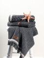 Set prosoape de baie, Cotton Box, Denim, Bumbac/Poliester, Antracit