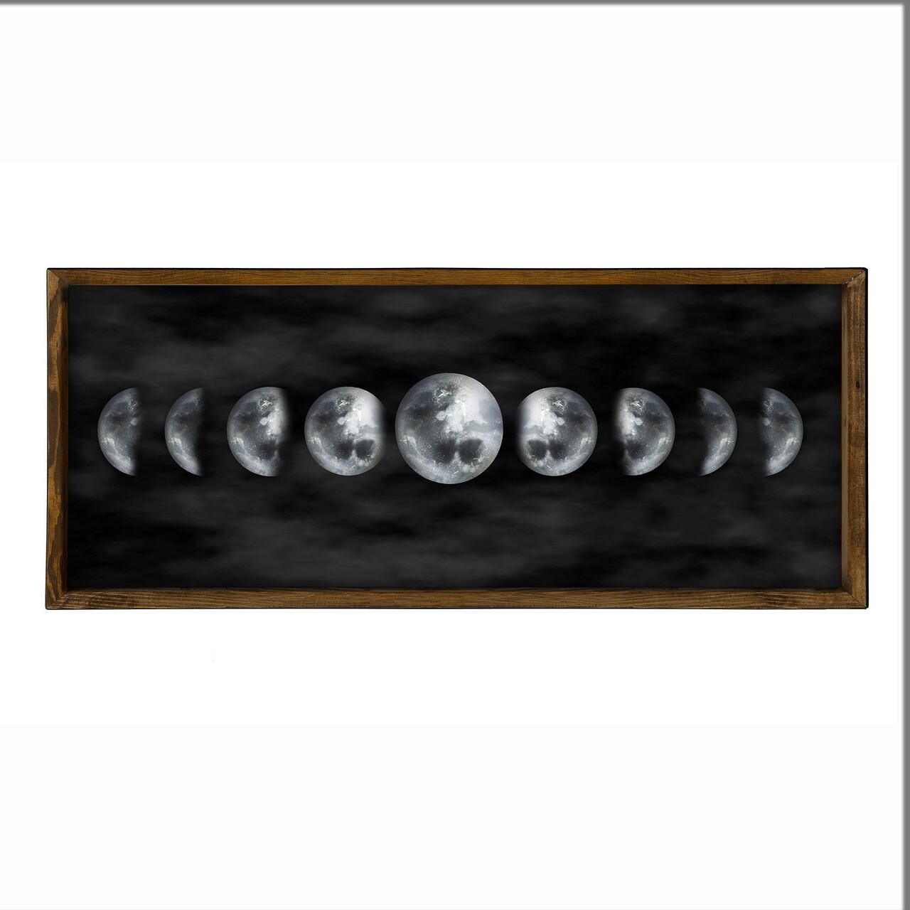 Tablou decorativ, BUL014, MDF, Imprimat UV, Negru / Alb / Gri / Nuc