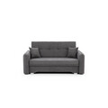 Canapea extensibila 3 locuri, ELTAP, Laine, 155x105x75 cm, lemn/poliester, gri