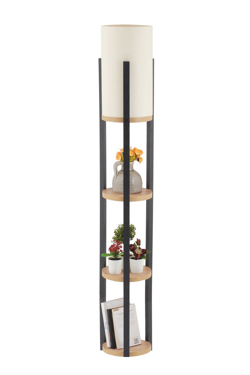 Lampadar, L'essentiel Maison, 390FLH2281, Natural/Negru - view 3