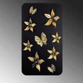 Decoratiune de perete, Yuhuan, Metal, Dimensiune: 40 x 1,5 x 70 cm, Negru