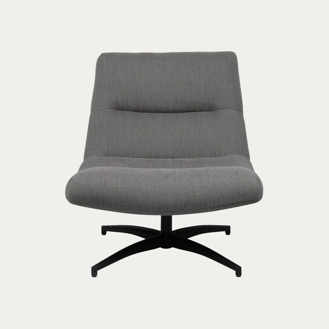 Fotoliu rotativ Volero, Homla, 93.5x77x88.5 cm, metal/poliester, gri inchis — imaginea 2