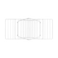 Uscator de rufe, Brabantia, Hangon Fresh, 20 m capacitate de uscare, otel, alb
