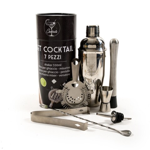 Set mix pentru bauturi mercury, 7 piese, inox