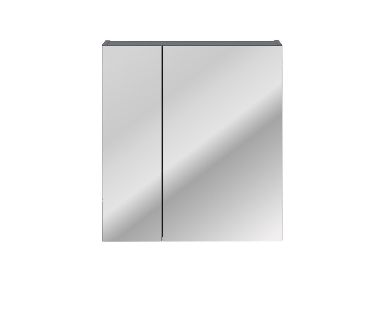 Cabinet cu oglinda si 2 usi, Santa Fe Deep Blue, Comad, 60x17x65 cm, MDF/PAL laminat, albastru indigo — imaginea 3
