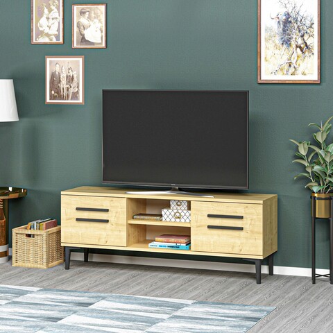 Comoda TV, Olivia, View, 120×48.2×29.6 cm, PAL, Maro mezoni.ro