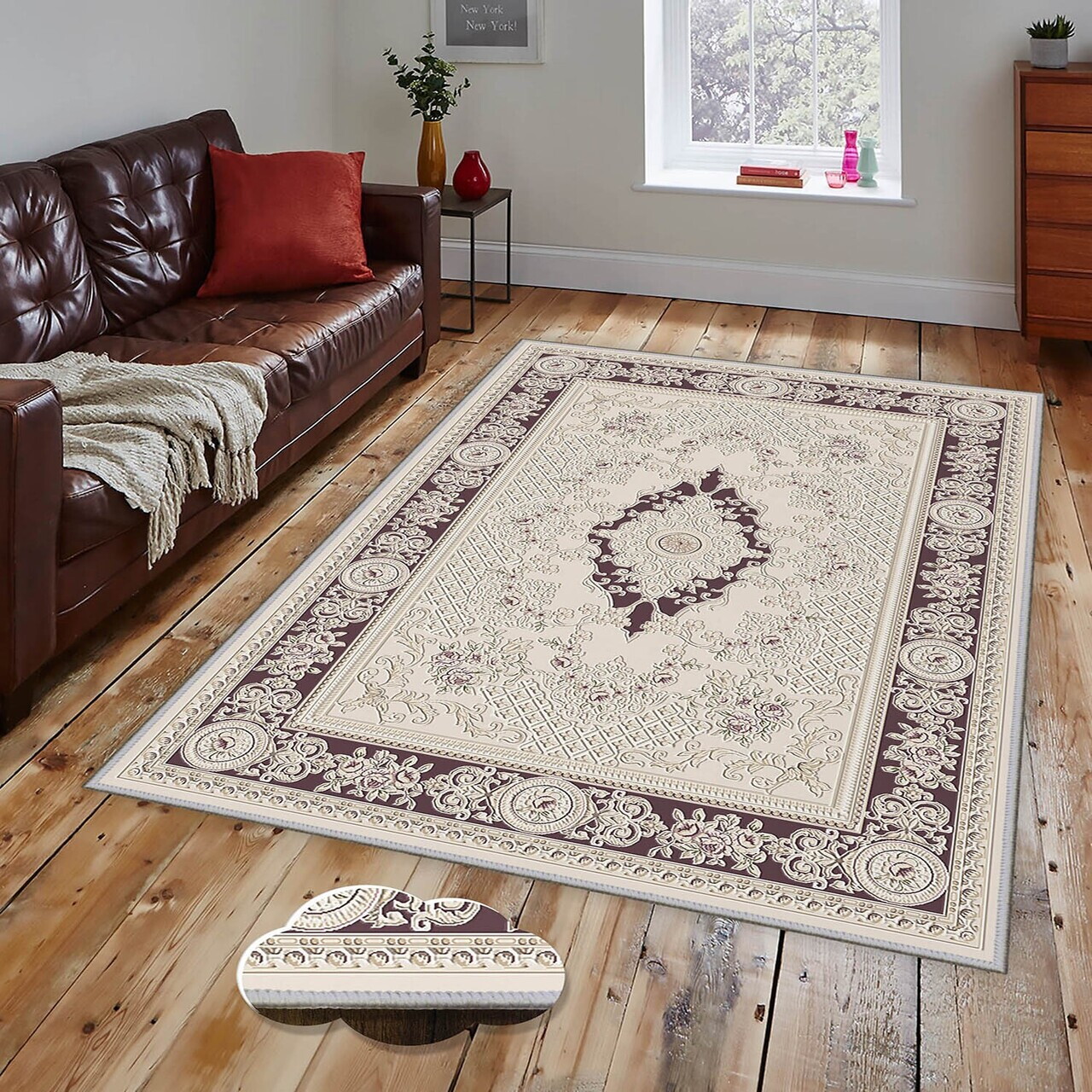Covor Eexfab531 140x220 cm Poliester Multicolor