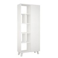 Biblioteca Salcisko, Decortie, 78x32x183, alb