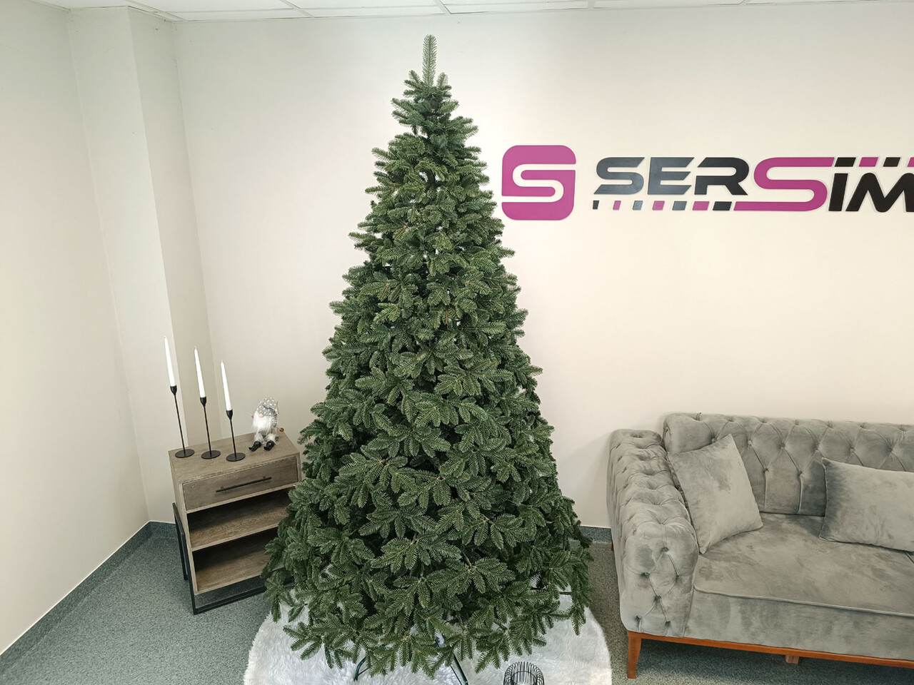 Brad artificial Christmas Deluxe by Sersimo, Canada verde, 3D, 230cm — imaginea 5