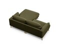 Coltar dreapta 3 locuri, Naomi, Micadoni Home, 200x170x75 cm, catifea, verde