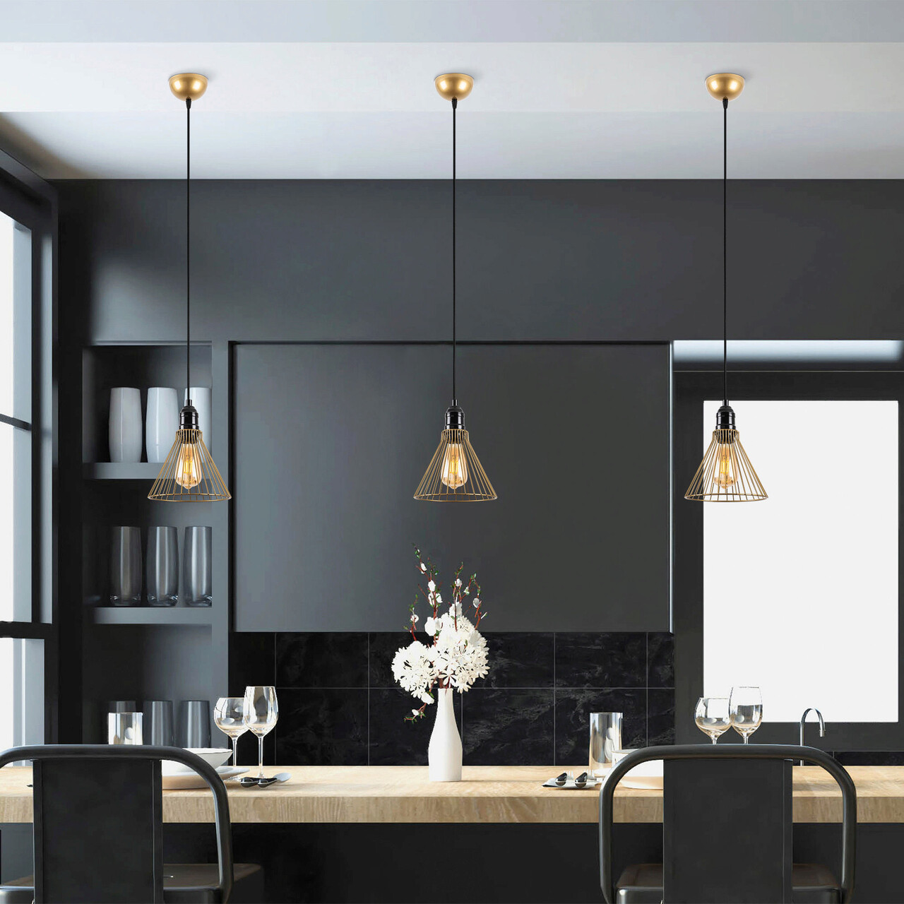 Lustra, Fulgor, 942FLG1494, Metal, Auriu - 2 | YEO