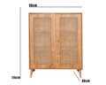Bufet, Wolina, Hazeran Sideboard, 40x90x110 cm, Lemn, Stejar