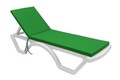 Pernă pentru șezlong, Pufito, 535PFT1512, Poliester, Verde