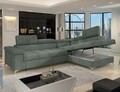 Coltar extensibil dreapta 4 locuri ELTAP, RT-100TOU, Eridano, 275x202x88 cm, lemn/poliester, verde inchis