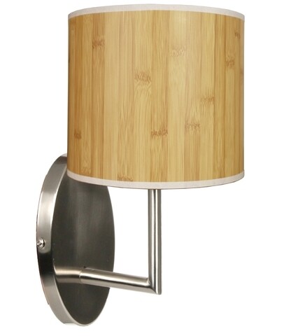 Aplica de perete Timber, Candellux, 15 x 24 cm, 1 x E14, 40W, natural satin