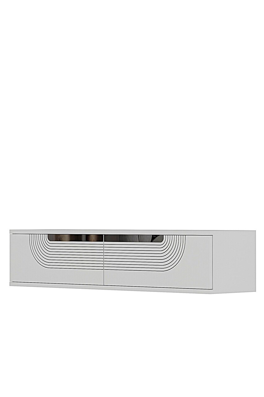 Dulap, Hanah Home, Meyra 120, 120x25.5x29.6 cm, Alb / Argintiu — imaginea 4