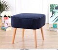 Taburet, Fluffe, 209FLF1347, Catifea, Albastru navy