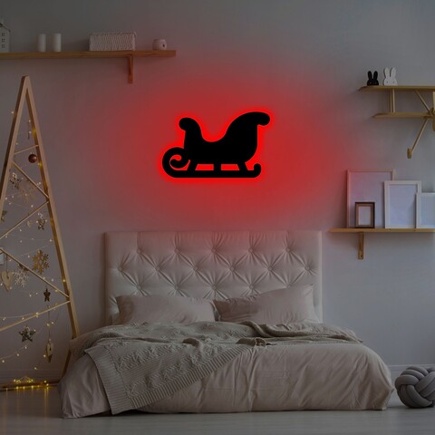 Lampa de perete Sled 2, Neon Graph, 38x23 cm, rosu