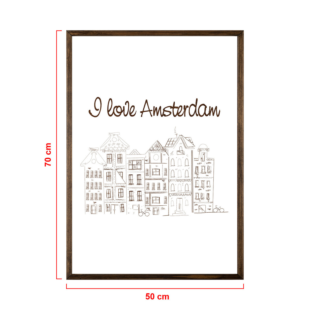 Tablou decorativ, TD066, Lemn, Desenat manual, Natural