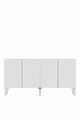 Consola, Hanah Home, Gumus 150, 150x79x32 cm, Alb