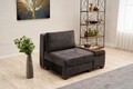 Fotoliu extensibil, Balcab Home, 825BLC4709, Lemn, Antracit