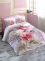 Lenjerie de pat dubla, 4 piese, 100% bumbac ranforce, Cotton Box, Emily