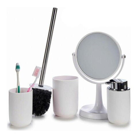 Set de baie 4 piese Levi, Berilo, polipropilena, alb