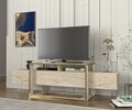 Comoda TV, Dovelle, Bianco, Travertin