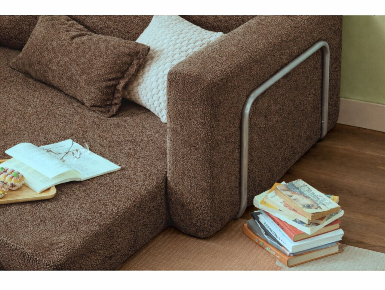 Fotoliu extensibil, Atelier del Sofa, 118FVL1102, Tesatura Boucle, Maro - view 5