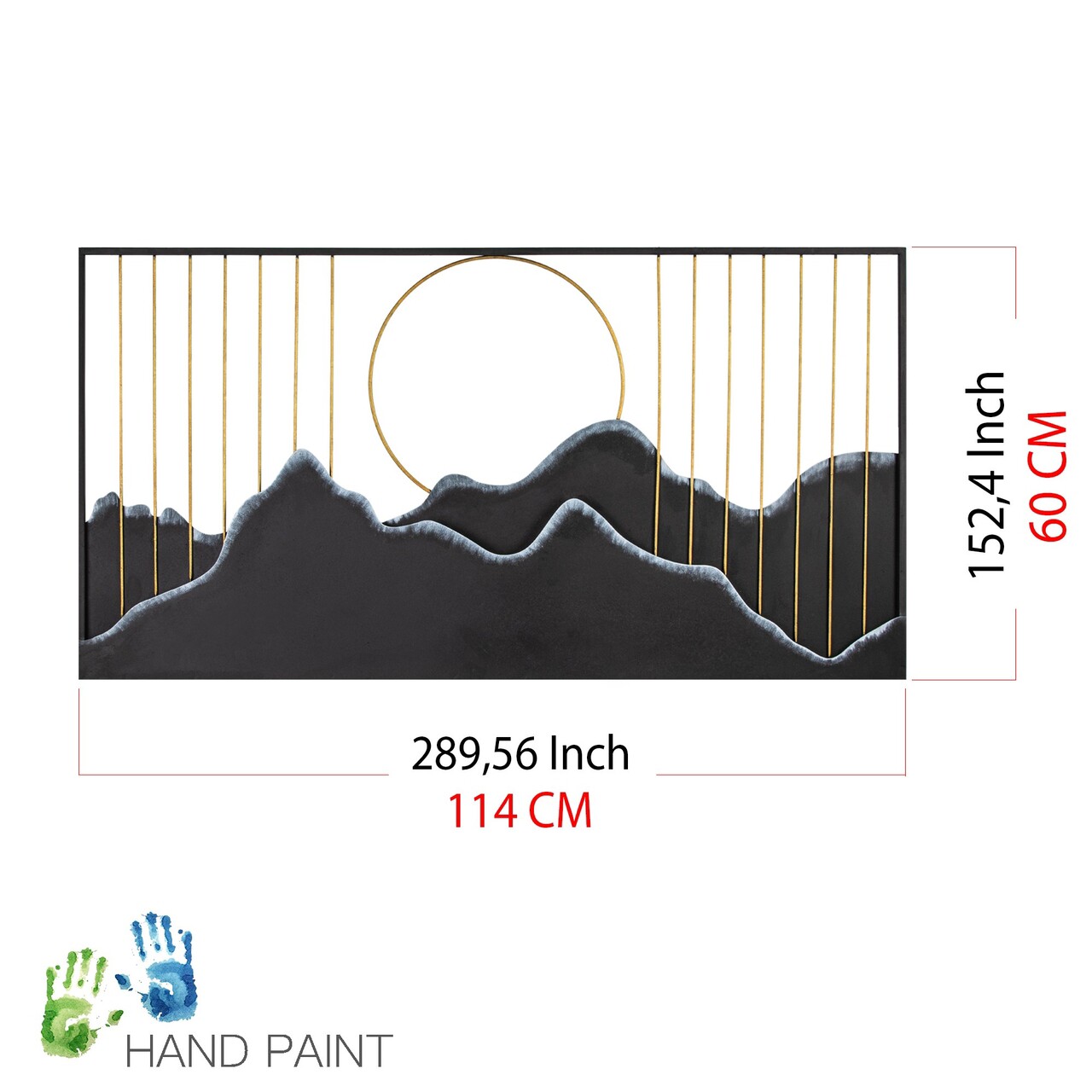 Decoratiune, Sagarmatha, Dimensiuni: 114 x 4 x 60 cm, Multicolor - view 8