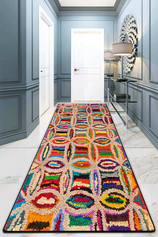 Covor, Circulo Djt, 100x200 cm, Multicolor