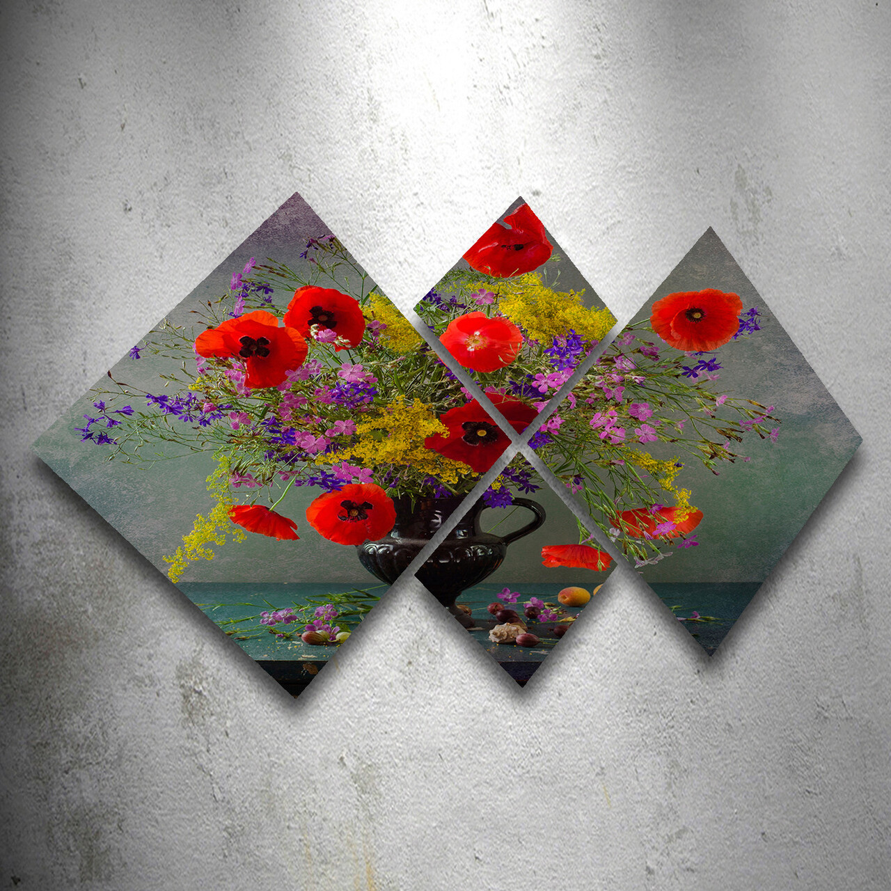 Set 4 tablouri decorative, 4MDF1137609692, MDF, Imprimat UV, Multicolor - 1 | YEO