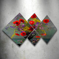 Set 4 tablouri decorative, 4MDF1137609692, MDF, Imprimat UV, Multicolor