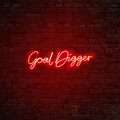 Decoratiune luminoasa LED, Goal Digger, Benzi flexibile de neon, DC 12 V, Rosu