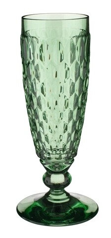 Poza Set 4 pahare de sampanie, Villeroy & Boch, Boston, 145 ml, sticla cristal, verde