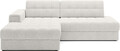 Coltar extensibil stanga 3 locuri ELTAP, LT-01ROY, Blezalt, 240x150x82 cm, lemn/poliester, alb