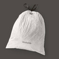 Set 40 saci de gunoi, Brabantia, PerfectFit, marimea M, 60 L, nailon, alb