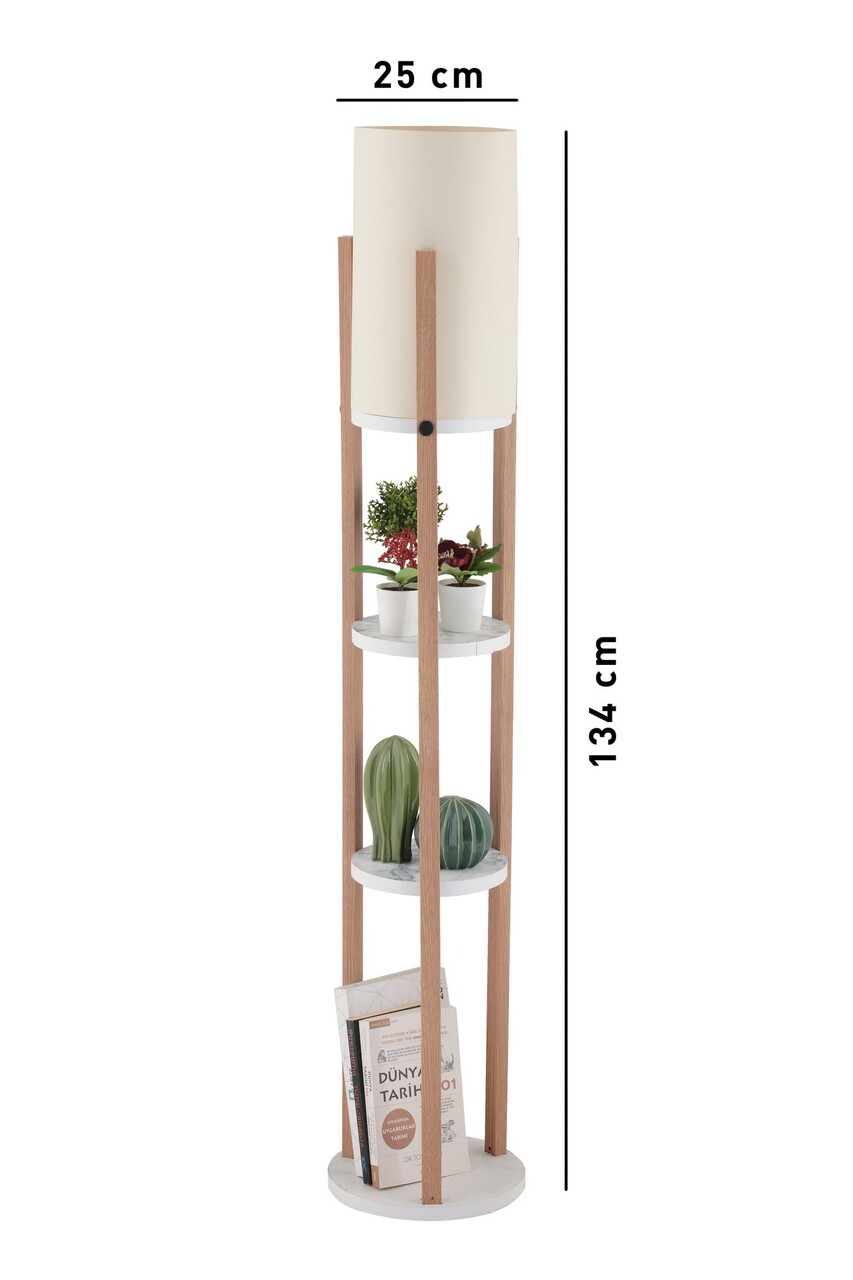 Lampadar, L'essentiel Maison, 390FLH2279, Alb / Natural - view 4