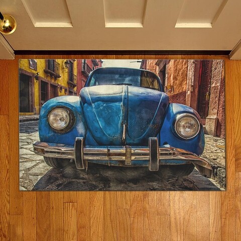 Covoras de intrare car, casberg, 38x58 cm, poliester, multicolor