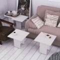 Masuta pentru living, Homitis, Grade - White, 40x40x45 cm