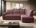 Coltar extensibil dreapta 3 locuri ELTAP, RT-24VE, Siber, 270x186x93 cm, lemn/poliester, roz inchis
