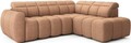 Coltar extensibil dreapta 4 locuri ELTAP, RT-24XIL, Falconn, 258x208x107 cm, lemn/poliester, portocaliu