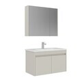 Set Dulap de Baie cu Chiuvetă și Oglindă (2 Piese), Hanah Home, Arno 85, Casmir