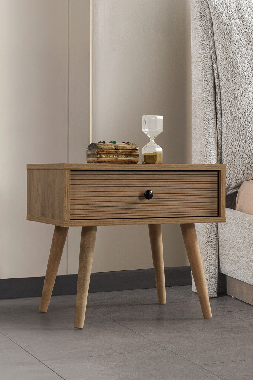Noptiera, Hanah Home, Vita 5108, 55x49x55 cm, PAL, Stejar — imaginea 2