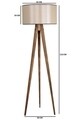 Lampadar, Luin, 8285-4, E27, 60 W, lemn/textil