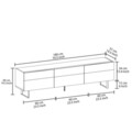 Comoda TV, Inarch, Sign, Gri / Stejar