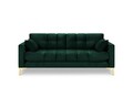 Canapea 3 locuri, Mamaia, Micadoni Home, GL, 177x92x75 cm, catifea, verde bottle