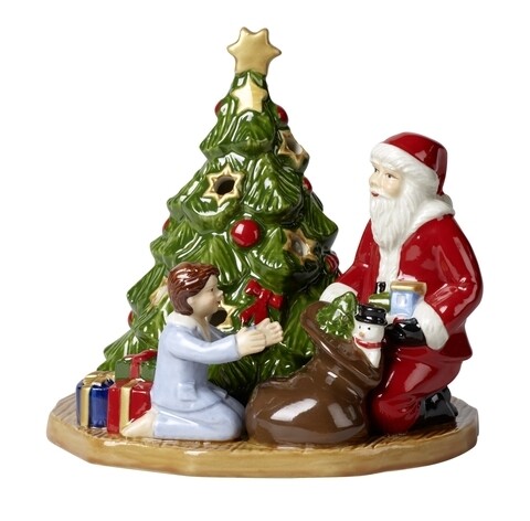 Suport pentru lumanare, villeroy   boch, christmas toys lantern, 15 x 14 cm, portelan, pictat manual