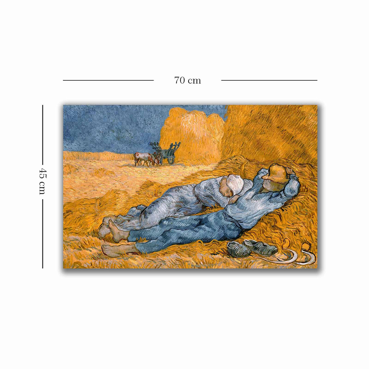 Tablou decorativ, 4570VANGOGH062, Canvas, Lemn, Multicolor